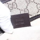 GUCCI GG Supreme Tote Bag PVC Beige Silver 211138 Auth ep12020-12