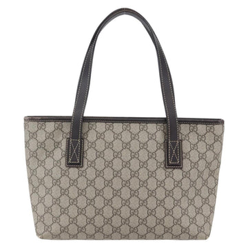 GUCCI GG Supreme Tote Bag PVC Beige Silver 211138 Auth ep12020 - 0