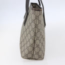 GUCCI GG Supreme Tote Bag PVC Beige Silver 211138 Auth ep12020-4