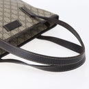 GUCCI GG Supreme Tote Bag PVC Beige Silver 211138 Auth ep12020-7