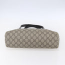 GUCCI GG Supreme Tote Bag PVC Beige Silver 211138 Auth ep12020-5