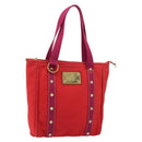 LOUIS VUITTON Antigua Cabas MM Tote Bag Red M40034 LV Auth ep12022-1