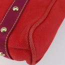 LOUIS VUITTON Antigua Cabas MM Tote Bag Red M40034 LV Auth ep12022-9