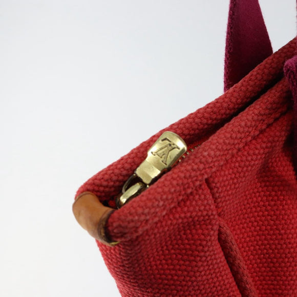 LOUIS VUITTON Antigua Cabas MM Tote Bag Red M40034 LV Auth ep12022