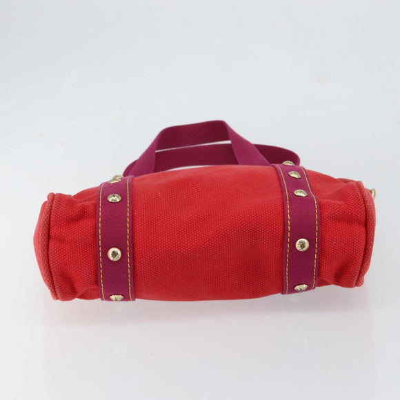 LOUIS VUITTON Antigua Cabas MM Tote Bag Red M40034 LV Auth ep12022