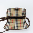 Burberrys Nova Check Shoulder Bag Canvas Beige Gold Auth ep12026-10