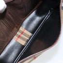 Burberrys Nova Check Shoulder Bag Canvas Beige Gold Auth ep12026-11