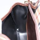 Burberrys Nova Check Shoulder Bag Canvas Beige Gold Auth ep12026-19