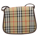 Burberrys Nova Check Shoulder Bag Canvas Beige Gold Auth ep12026-2