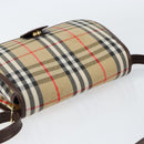 Burberrys Nova Check Shoulder Bag Canvas Beige Gold Auth ep12026-6