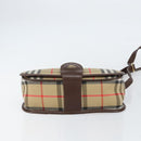 Burberrys Nova Check Shoulder Bag Canvas Beige Gold Auth ep12026-5