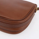 Burberrys Shoulder Bag Leather Brown Gold Auth ep12028-15