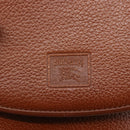 Burberrys Shoulder Bag Leather Brown Gold Auth ep12028-10