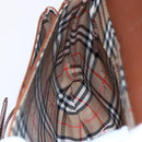 Burberrys Shoulder Bag Leather Brown Gold Auth ep12028-19