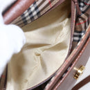 Burberrys Shoulder Bag Leather Brown Gold Auth ep12028-12