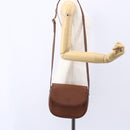 Burberrys Shoulder Bag Leather Brown Gold Auth ep12028-22