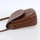 Burberrys Shoulder Bag Leather Brown Gold Auth ep12028-3