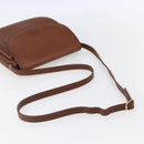 Burberrys Shoulder Bag Leather Brown Gold Auth ep12028-7