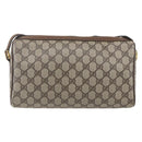 GUCCI GG Supreme Web Sherry Line Bag PVC Beige Gold 89 02 017 Auth ep12029-3