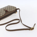 GUCCI GG Supreme Web Sherry Line Bag PVC Beige Gold 89 02 017 Auth ep12029-7