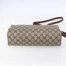 GUCCI GG Supreme Web Sherry Line Bag PVC Beige Gold 89 02 017 Auth ep12029-9