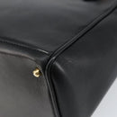 GUCCI Bamboo Hand Bag Leather Black Gold 000 122 0316 Auth ep12030-12