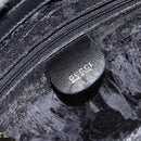 GUCCI Bamboo Hand Bag Leather Black Gold 000 122 0316 Auth ep12030-14