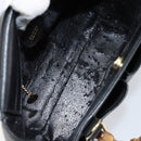 GUCCI Bamboo Hand Bag Leather Black Gold 000 122 0316 Auth ep12030-15