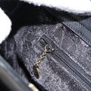 GUCCI Bamboo Hand Bag Leather Black Gold 000 122 0316 Auth ep12030-18