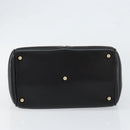 GUCCI Bamboo Hand Bag Leather Black Gold 000 122 0316 Auth ep12030-9