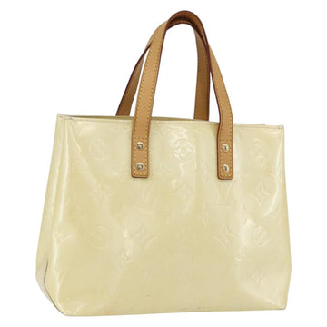 LOUIS VUITTON Monogram Vernis Reade PM Hand Bag Perle M91336 LV Auth ep12031
