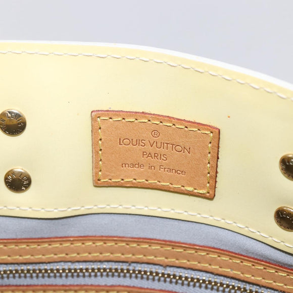 LOUIS VUITTON Monogram Vernis Reade PM Hand Bag Perle M91336 LV Auth ep12031