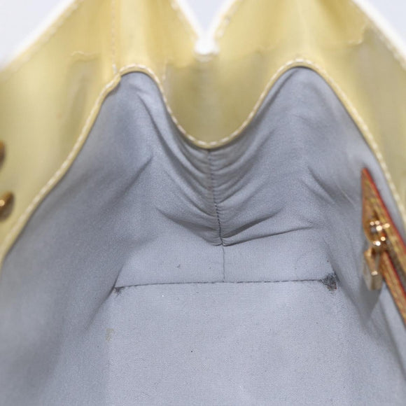 LOUIS VUITTON Monogram Vernis Reade PM Hand Bag Perle M91336 LV Auth ep12031