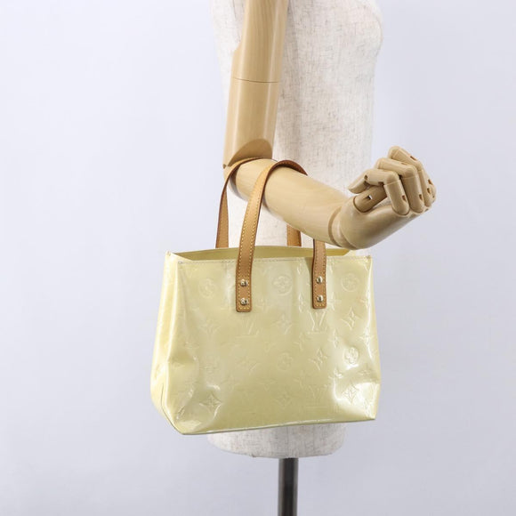 LOUIS VUITTON Monogram Vernis Reade PM Hand Bag Perle M91336 LV Auth ep12031