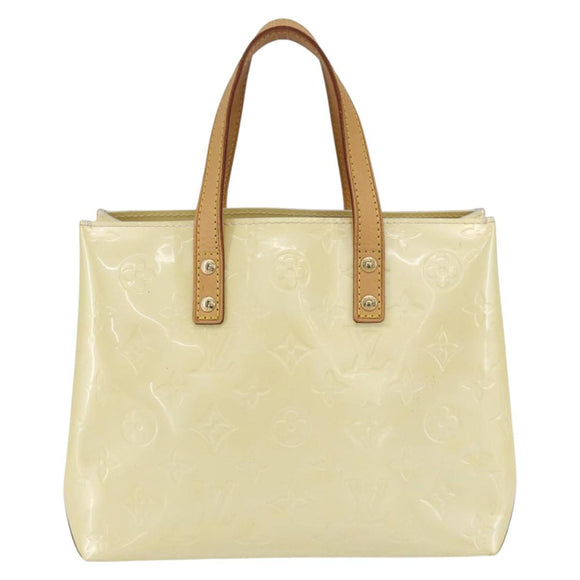 LOUIS VUITTON Monogram Vernis Reade PM Hand Bag Perle M91336 LV Auth ep12031