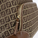 FENDI Zucchino Canvas Tote Bag Beige Gold Auth ep12032-14