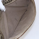 FENDI Zucchino Canvas Tote Bag Beige Gold Auth ep12032-21