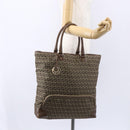 FENDI Zucchino Canvas Tote Bag Beige Gold Auth ep12032-23