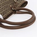 FENDI Zucchino Canvas Tote Bag Beige Gold Auth ep12032-7