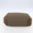 FENDI Zucchino Canvas Tote Bag Beige Gold Auth ep12032-9