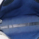 GUCCI GG Supreme Sherry Line Tote Bag PVC Navy Red Auth ep12033-12