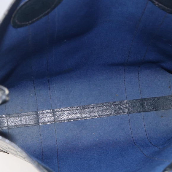 GUCCI GG Supreme Sherry Line Tote Bag PVC Navy Red Auth ep12033