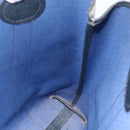 GUCCI GG Supreme Sherry Line Tote Bag PVC Navy Red Auth ep12033-17