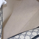 GUCCI GG Supreme Tote Bag PVC Navy Silver 211137 Auth ep12040-17