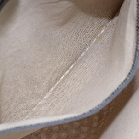 GUCCI GG Supreme Tote Bag PVC Navy Silver 211137 Auth ep12040