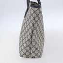 GUCCI GG Supreme Tote Bag PVC Navy Silver 211137 Auth ep12040-5