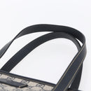 GUCCI GG Supreme Tote Bag PVC Navy Silver 211137 Auth ep12040-8