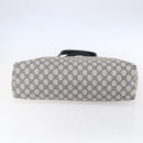 GUCCI GG Supreme Tote Bag PVC Navy Silver 211137 Auth ep12040-9
