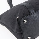 GUCCI GG Canvas Abbey Tote Bag Outlet Black Silver 268640 Auth ep12041-13