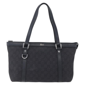 GUCCI GG Canvas Abbey Tote Bag Outlet Black Silver 268640 Auth ep12041 - 0
